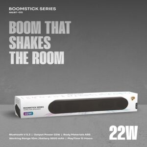 Boomstick Series 22W Wireless Soundbar Speaker (1 Pc)
