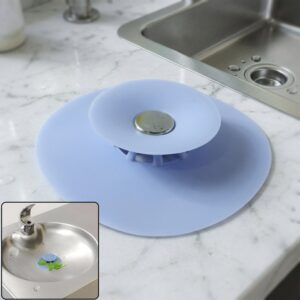 Kitchen Silicone Sink Drain Cover Strainer with Suction Cup 1 Pc