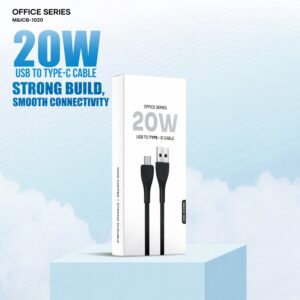 Office Series 20W USB to Type-C Fast Charging Cable (1 Pc)