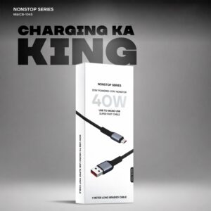 Nonstop Series 40W USB to Micro USB Super Fast Charging Cable (1 Mtr)