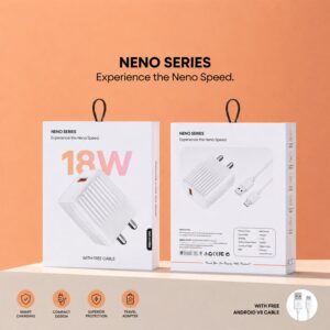 18W Fast Charging USB Wall Adapter with Free Micro USB Cable