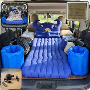 Car Air Mattress Bed Set with Inflatable Cushions and Pump – 1 Set