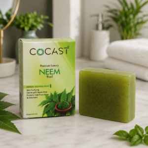 COCAST Premium Luxury Neem Basil Herbal Bathing Soap (100gm)