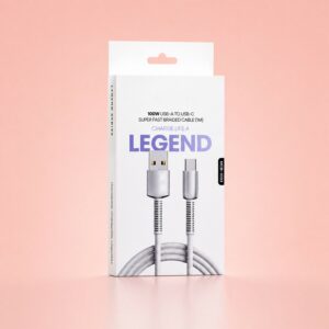 High Power 100W USB A to Type C Super Fast Charging Cable (1 Pc, 1 Mtr)