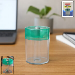 Officemate Magnetic Pin & Clip Dispenser – Compact Organizer Office, School & Home
