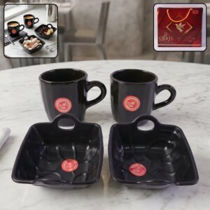 Play Station Ceramic Tea / cups / Mug Set With Handle Serving Bowl Milk Cup, Coffee Cup, Tea Cup, Breakfast Cup, Drinking Mug or Outdoor for Household, Gift for Birthday, Wedding Party (4 Pcs set)