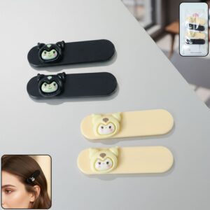 Cute Cartoon Character Decorative Hair Clips Set (4 Pc)