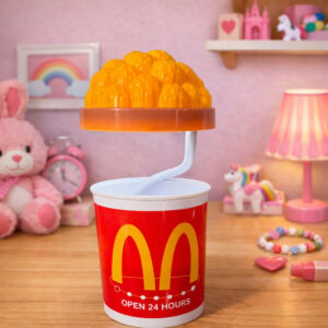 Popcorn Style LED Desk Lamp with Pen Holder Kids Study Table Lamp