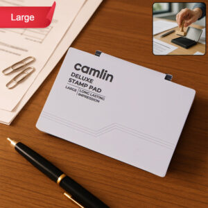 Camlin Deluxe Small Violet Stamp Pad – Long Lasting Ink Pad for Clear Impressions
