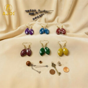 Multicolor Marble-Pattern Hanging Earrings for Women & Girls | Kati Earrings Pack of 6.