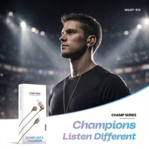 Champ Series Wired Type C Earphones with Mic Type (1 Pc)