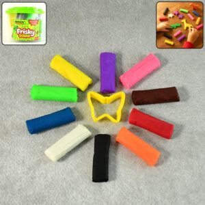 Khyati Frisky Dough Bucket – 10 Colour Modelling Clay Set with Shape Cutter