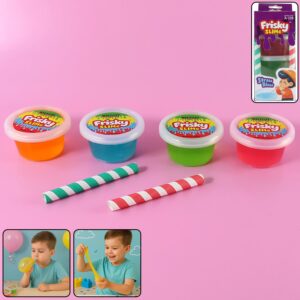 Khyati Frisky Slime Blow with Straw Play Set 4 Slime Activity Kit for Kids