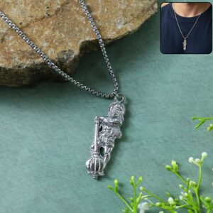 Hanuman Ji Pendant with Gada Religious Jewellery for Men and Women (1 Pc)