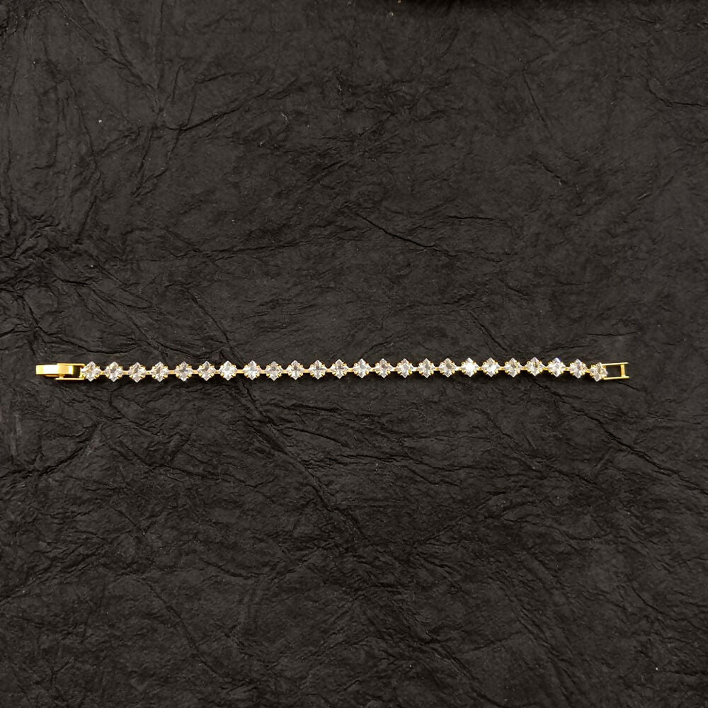 Designer Gold Plated AD Bracelet for women