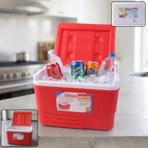 Heavy Duty Insulated Ice Box (1 Pc, Red / 3Ltr)