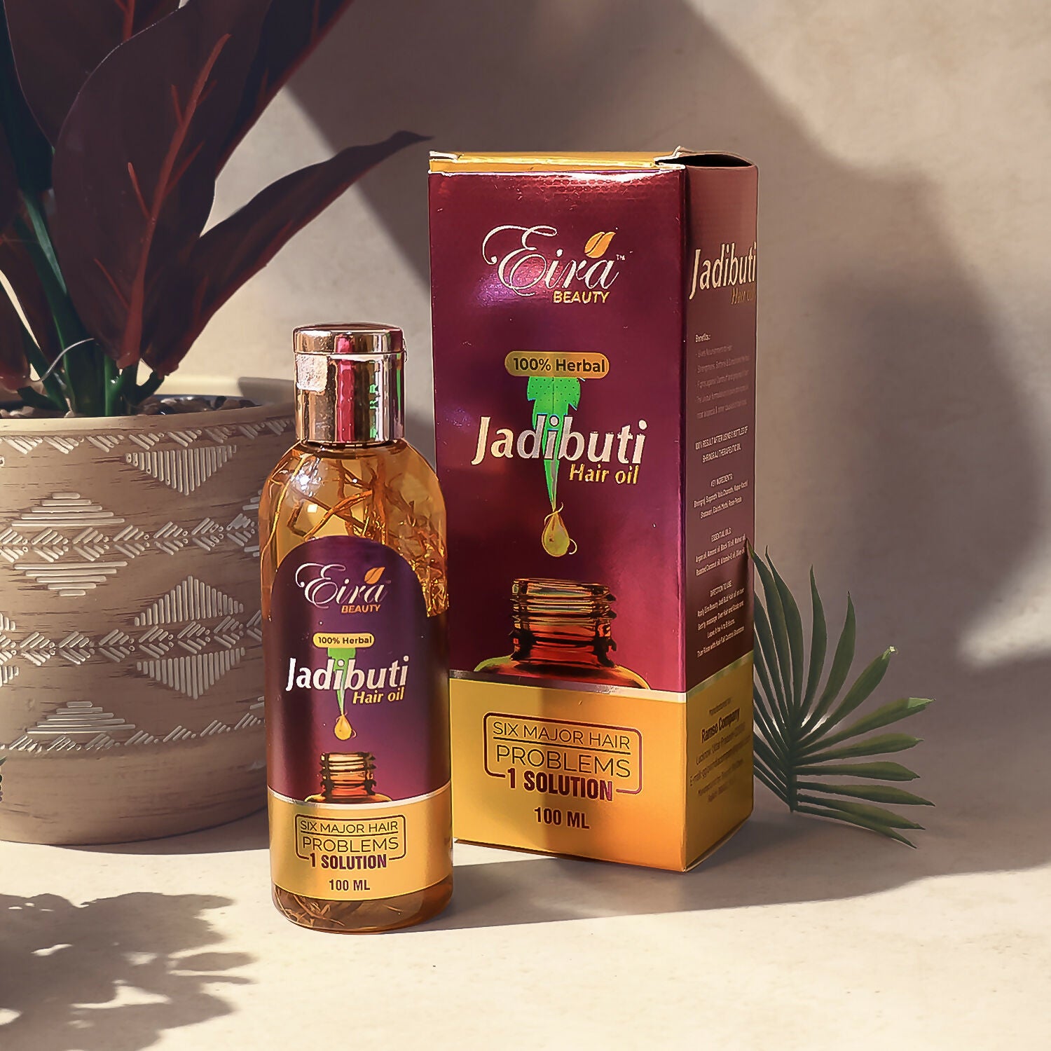 Eyelet Jadibuti Hair Oil – 100ml (100% Herbal, Six Major Hair Problems One Solution)