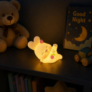 Cute Bunny Silicone Night Lamp for Kids Bedroom & Nursery Decor