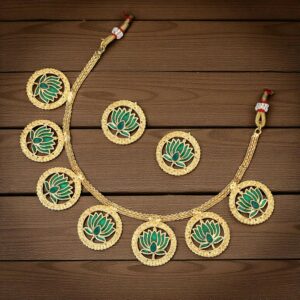 Heavy R Gold-Tone Traditional Filigree Choker Set
