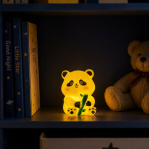 Cute Panda Silicone Night Lamp for Kids Bedroom & Nursery Decor