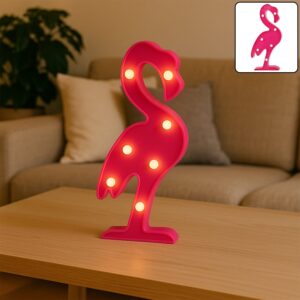 3D LED Night Light Table Lamp for Party Birthday Wedding Atmosphere, Battery Operated Decorative Light Nursery Lamp for Bedroom and Wall Decoration For Children Bedroom Wall, Light (1 Pc / Battery Not Included)