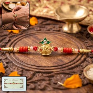 Sacred Kalash (Mangal Kalash) Designer Rakhi
