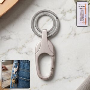 Durable Metal Keychain with Secure Clip (1 Pc)