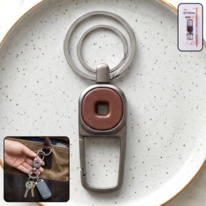 Premium Metal Key Holder with Secure and Stylish Keychain (1 Pc)