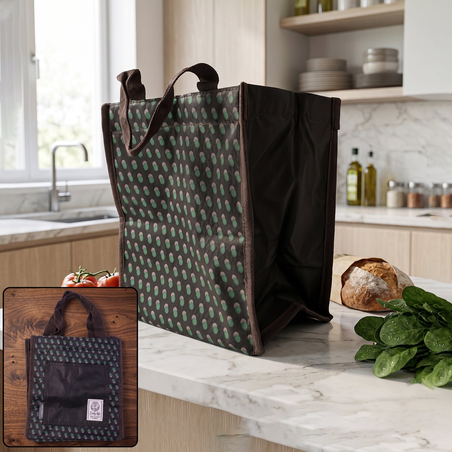 Reusable Multipurpose Carry Bag (1 Pc, 23x22 Cm)