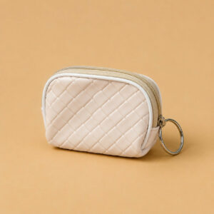 Mini Woven Design Coin Pouch with Keychain for Women and Girls (any one)