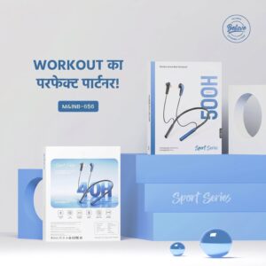 Sport Series Wireless Stereo Bass Neckband Earphones, Neck band (1 Pc)