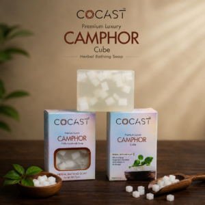 COCAST Premium Luxury Camphor Cube Herbal Bathing Soap (100gm)