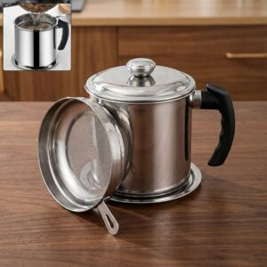 Premium Stainless Steel Oil Filter Pot (1.3 Ltr)
