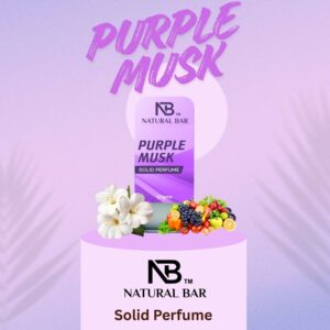 Purple Musk Solid Perfume, Alcohol Free Long Lasting Fragrance for Male and Female (10gms)