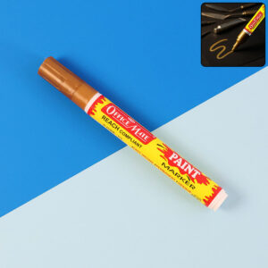 Officemate Permanent Paint Marker – Golden Quick-Dry Water-Resistant Ink