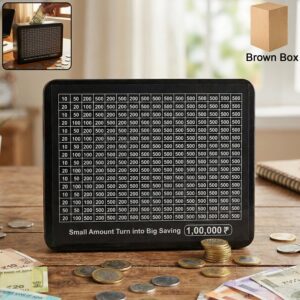Reusable Savings Tracker Money Box (1 Pc)