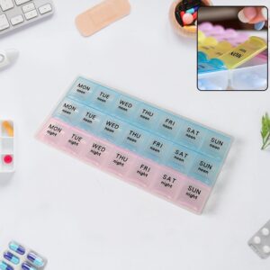 Weekly Pill Organizer Box with 21 Compartments (1 Pc)