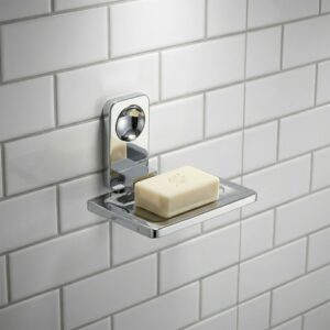 Wall Mounted Stainless Steel Soap Dish Holder for Bathroom with Drain Tray