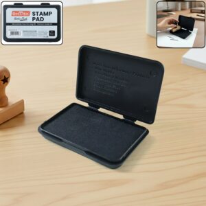 Officemate Small Stamp Pad Feather Touch Black Ink Long-Life Micro Cellular Foam (88cm x54cm)