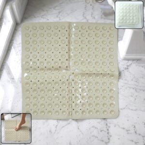 Anti-Slip Bath Mat with Suction Cups (1 Pc, 53x53 Cm)
