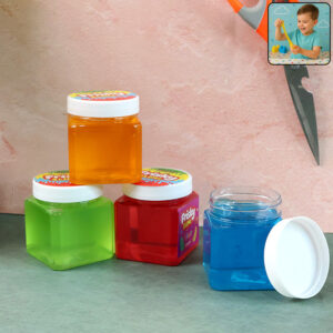 Khyati Frisky Clear Slime Soft & Fun Sensory Play Gel (1Pc/Mix Colour, 125 g)
