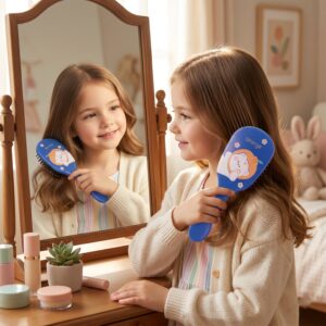Fun and Colorful Mix Design Kids Hair Comb (1 Pc, Mix Design)