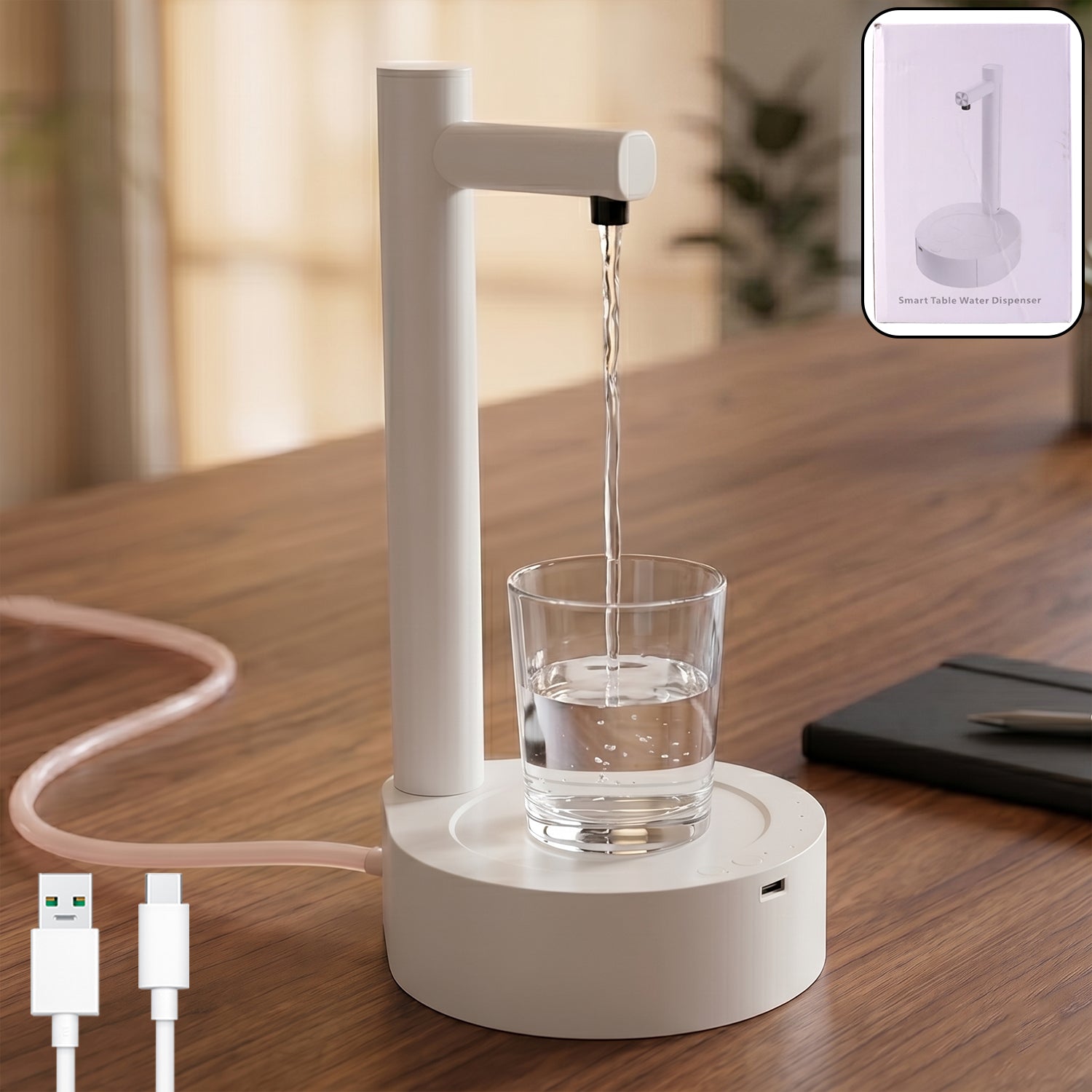 Smart Table Water Dispenser, Automatic Water Pouring System