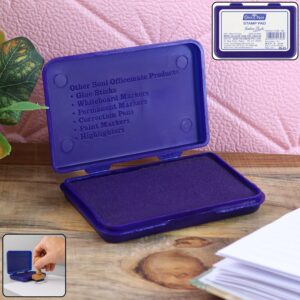 Officemate Small Stamp Pad Feather Touch Violet Ink Long-Life Micro Cellular Foam (88cm x54cm)