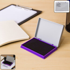 Camlin Deluxe Stamp Pad – Violet Color High-Quality Ink Pad Crisp Clear Impressions (50 Gm)