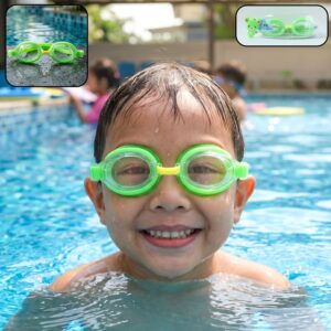Premium Swimming Goggles with Protective Storage Case (1 Pc)