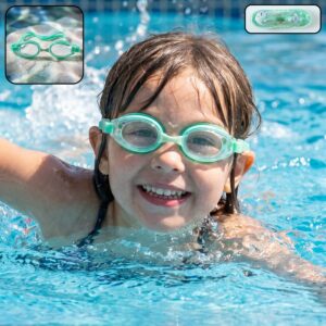 Kids Anti-Fog Swimming Goggles with Adjustable Strap and Leak-Proof Design – 1 Pc