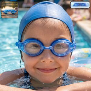 Kids Professional Style Swimming Goggles with Anti-Fog – 1 Pc