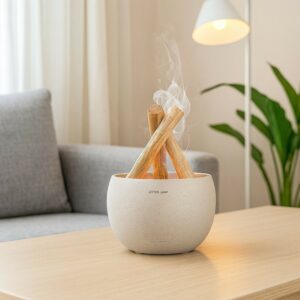 Campfire Flame Aroma Diffuser with LED Light & Mist | Stylish Home Humidifier