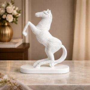Abstract Rearing Horse Sculpture Decorative Home Showpiece